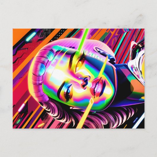 Derezzed Futures - Ken Gage Art Postkarte (Vorderseite)