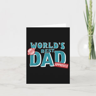 Derft World's bester Vater - geprüft und genehmigt Karte