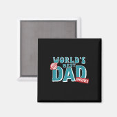 Derft World's bester Vater - geprüft und genehmigt Magnet (Vorderseite/Rückseite)