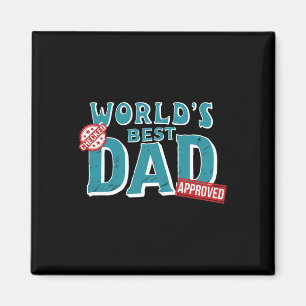 Derft World's bester Vater - geprüft und genehmigt Magnet