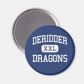 DeRidder - Drachen - hoch - DeRidder Louisiana Magnet (Vorderseite/Rückseite)