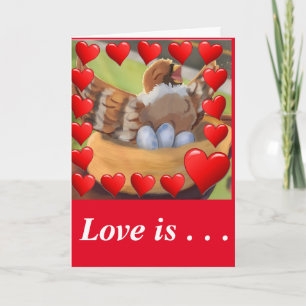 #DerKleineVogelDerValentinstagZwitscherte Karte