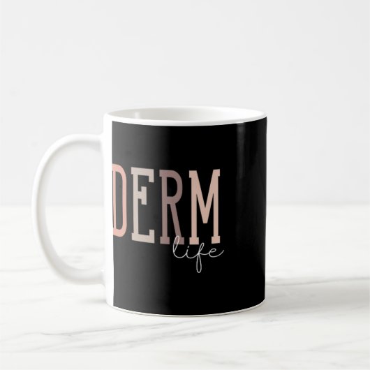 Derm Life Dermatologe und Dermatology Nurse Uni- Kaffeetasse (Links)