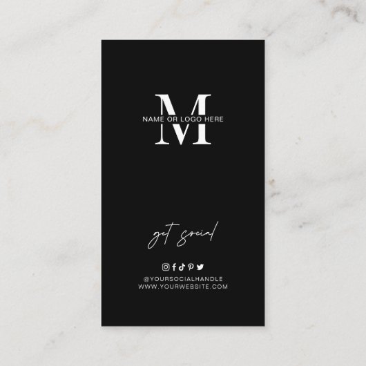 Dermaplaning Aftercare Instructions Minimal Salon Visitenkarte (Rückseite)