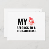 Dermatologe Ärztin Postkarte (Vorne/Hinten)