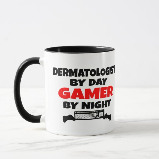 Dermatologe Gamer Tasse (Links)