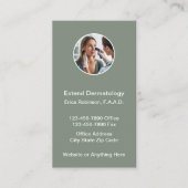 Dermatologe Medizinische Ernennungskarten Vertikal Terminkarte (Vorderseite)