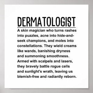Dermatologe Poster