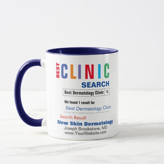 Dermatologen-Geschenk Tasse (Links)