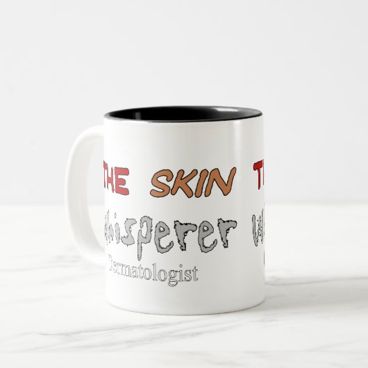 Dermatologen-Geschenke der HautWhisperer Zweifarbige Tasse (Vorderseite Links)