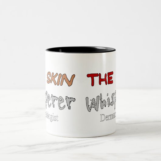 Dermatologen-Geschenke der HautWhisperer Zweifarbige Tasse (Mittel)
