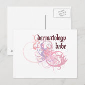 Dermatologie Babe Postkarte (Vorne/Hinten)