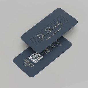 Dermatologie Dermatologin Dark Blue Visitenkarte