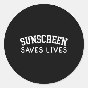 Dermatologie Sonnenschutzmittel Hautpflege Runder Aufkleber