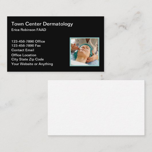Dermatologin Dermatology Business Cards Visitenkarte (Vorne/Hinten)