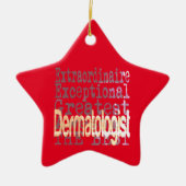 Dermatologin Extraordinaire Keramik Ornament (Vorne)