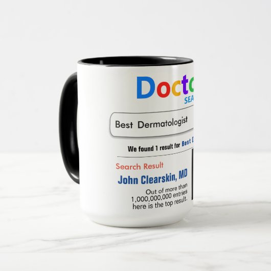 Dermatologin Funny Gift Tasse (Vorderseite Links)