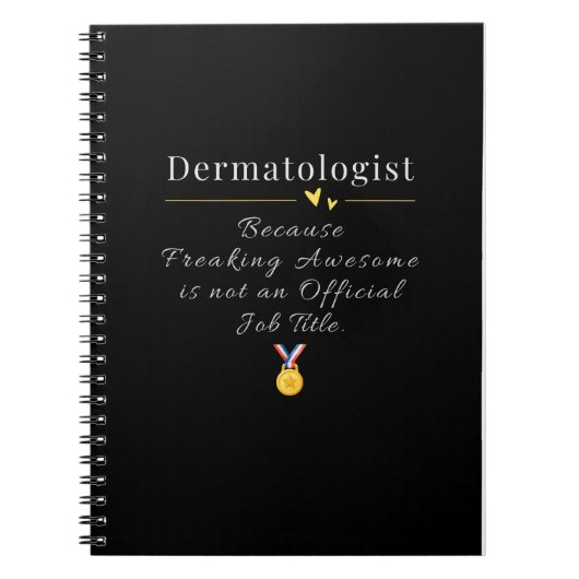 Dermatologin Funny Job Title Notizblock (Vorderseite)
