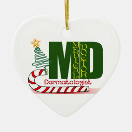 Dermatologin MERRY CHRISTMAS Keramikornament