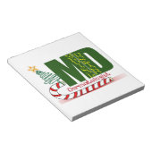 Dermatologin MERRY CHRISTMAS Notizblock (angewinkelt)