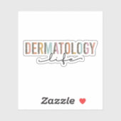 Dermatologisches Leben, Geschenk des Dermatologen, Aufkleber (Blatt)