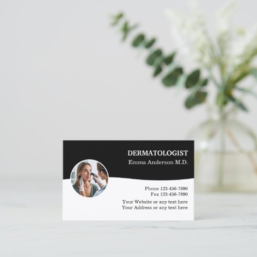 Dermatologist Medical Business Cards Design Visitenkarte (Stehend Vorderseite)