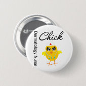 Dermatology Nurse Chick v1 Button (Vorne & Hinten)