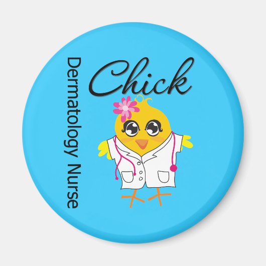 Dermatology Nurse Chick v2 Magnet (Vorne)