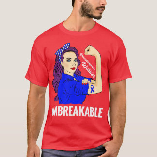 Dermatomyositis Awareness DM Warrior Unzerbrechlic T-Shirt