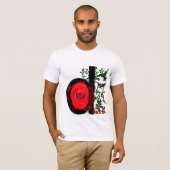 DeRose angepasstes T-Shirt - Schwarzes/Rot/Grün (Vorne ganz)