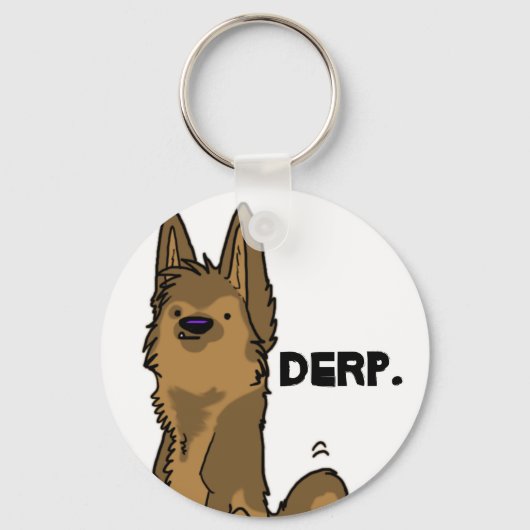 Derp - Deutscher Schäferhund-Schlüsselanhänger Schlüsselanhänger (Vorderseite)