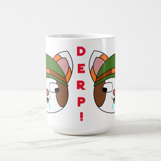 Derp Emoji Kaffeetasse (Mittel)