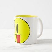 Derp Face Fun Zweifarbige Tasse (VorderseiteRechts)