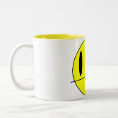 Derp Face Fun Zweifarbige Tasse (Links)