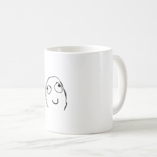 Derp Face Meme Kaffeetasse (VorderseiteRechts)