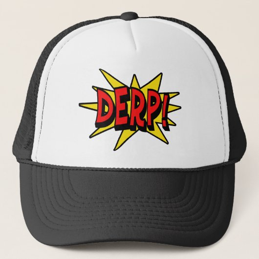 Derp Hats Truckerkappe (Vorderseite)