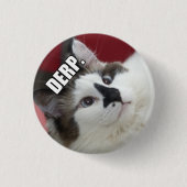 Derp Katzen-Knöpfe Button (Vorderseite)