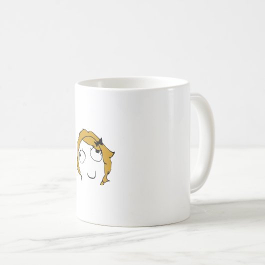 Derpina Face Meme Kaffeetasse (VorderseiteRechts)