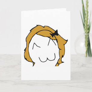 Derpina (Kitteh Smile) - Grußkarte Karte