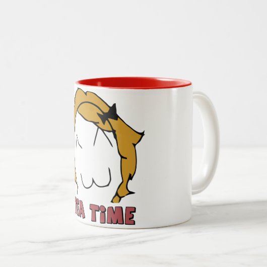 Derpina "TEE-ZEIT" MEME Tasse (VorderseiteRechts)