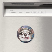 Derpy Chihuahua Magnet (In Situ (Geschirrspüler))