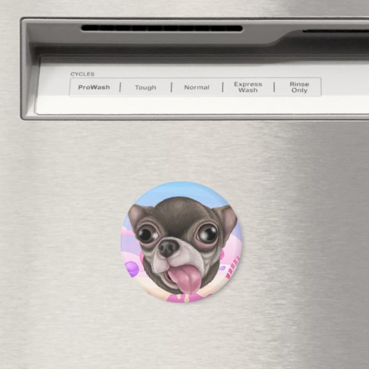 Derpy Chihuahua Magnet (In Situ (Geschirrspüler))