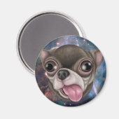 Derpy Chihuahua Magnet (Vorderseite/Rückseite)