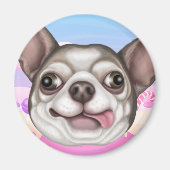 Derpy Chihuahua Magnet (Vorne)