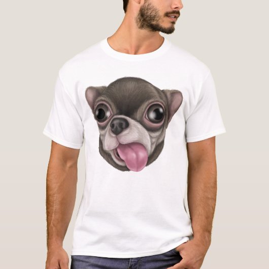 Derpy Chihuahua T-Shirt (Vorderseite)