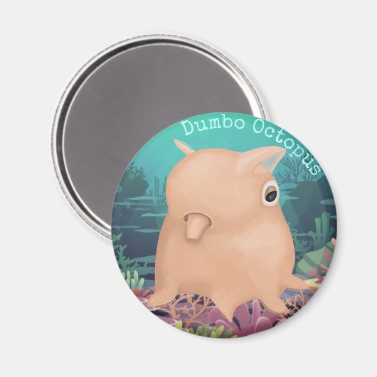 Derpy Dumbo Octopus Magnet (Vorderseite/Rückseite)