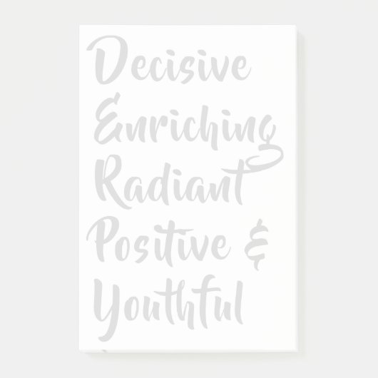 DERPY - Ein Lebensstil. Post-it Klebezettel (Vorderseite)