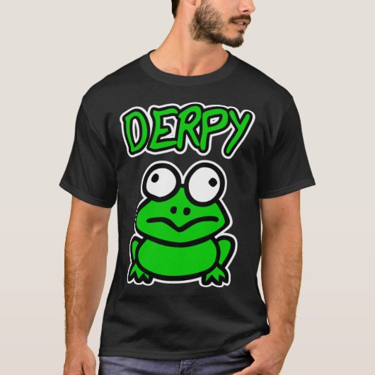 DERPY Frog Funny Frog Toad Lover Gift Toddler Boy T-Shirt (Vorderseite)