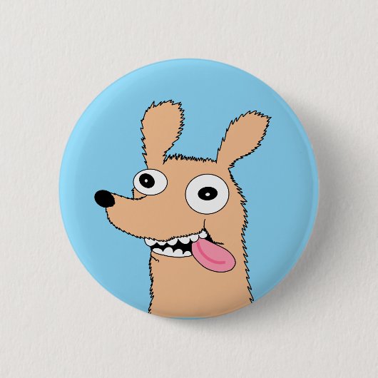 Derpy-Hunde-Button Button (Vorderseite)