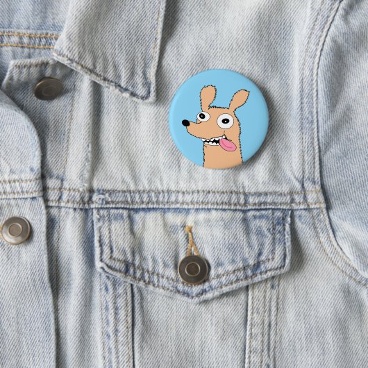 Derpy-Hunde-Button Button (Beispiel)